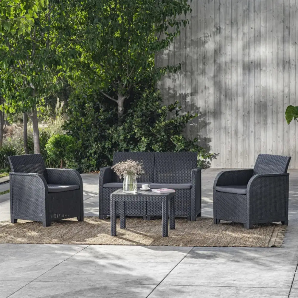 Rosalie hagebord med flettemønster for terrasse og hage