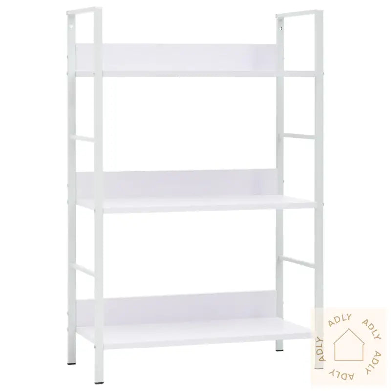 Bokhylle 3 Lag Hvit 60X27,6X90,5 Cm Konstruert Tre