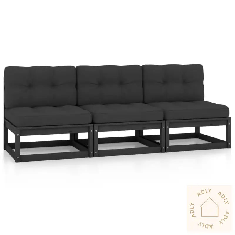 Sofa Med Puter 3-Seters Heltre Furu