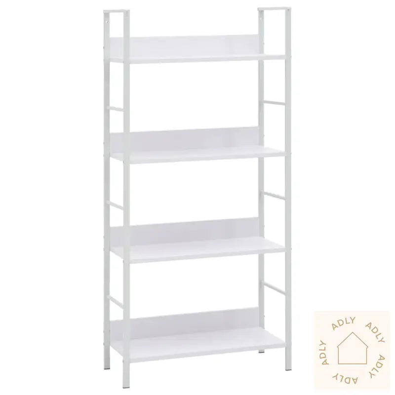 Bokhylle 4 Lag Hvit 60X27,6X124,5 Cm Konstruert Tre