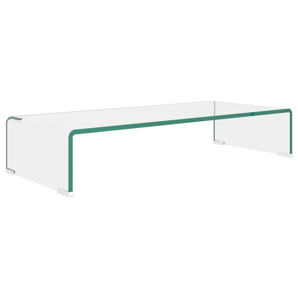TV-benk glass klar 70x30x13 cm