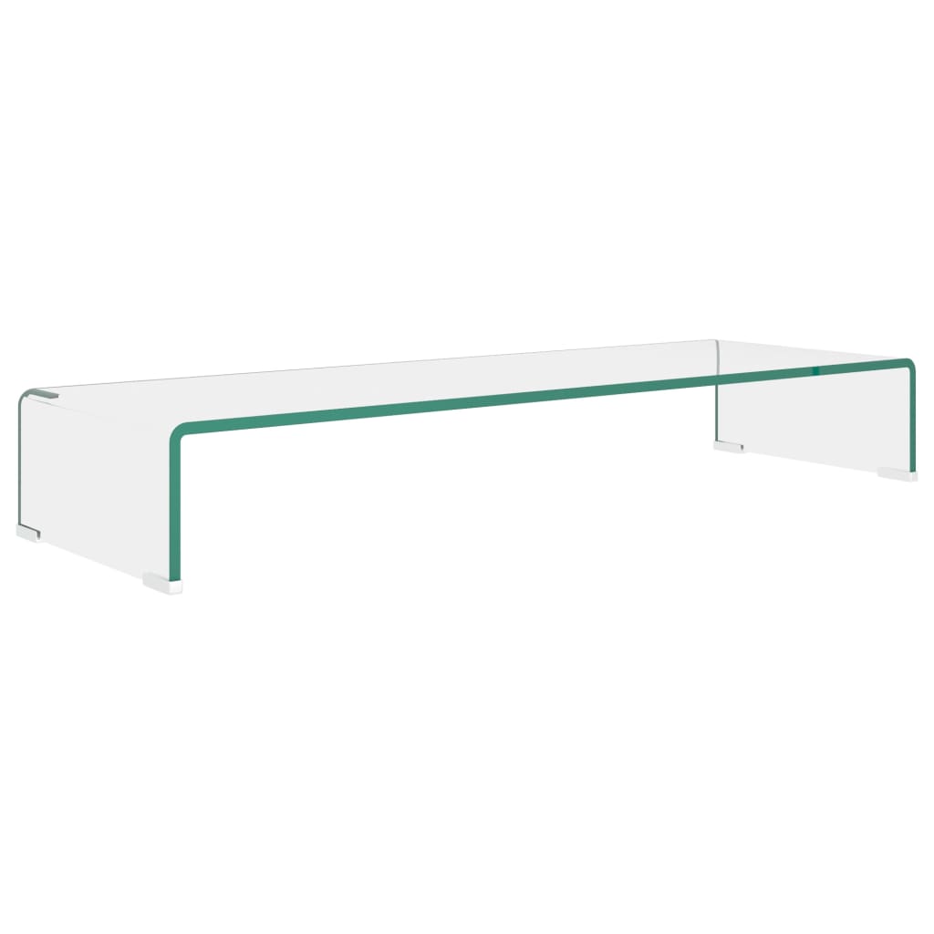 TV-benk glass klar 90x30x13 cm