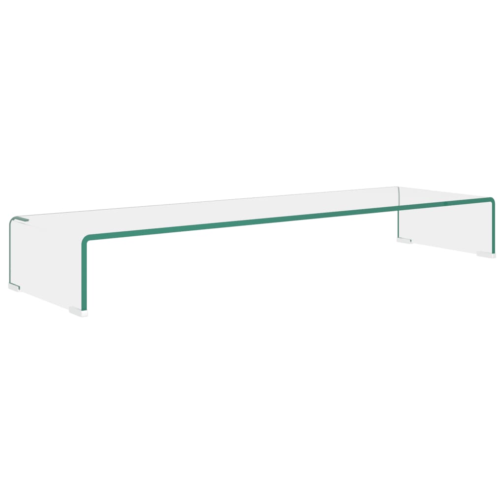 TV-benk glass klar 100x30x13 cm