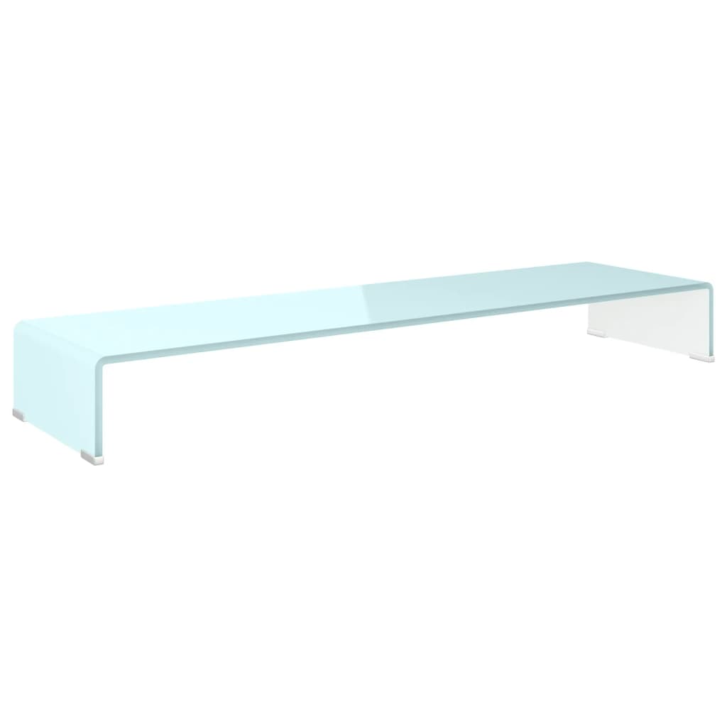 TV-benk glass grønn 110x30x13 cm