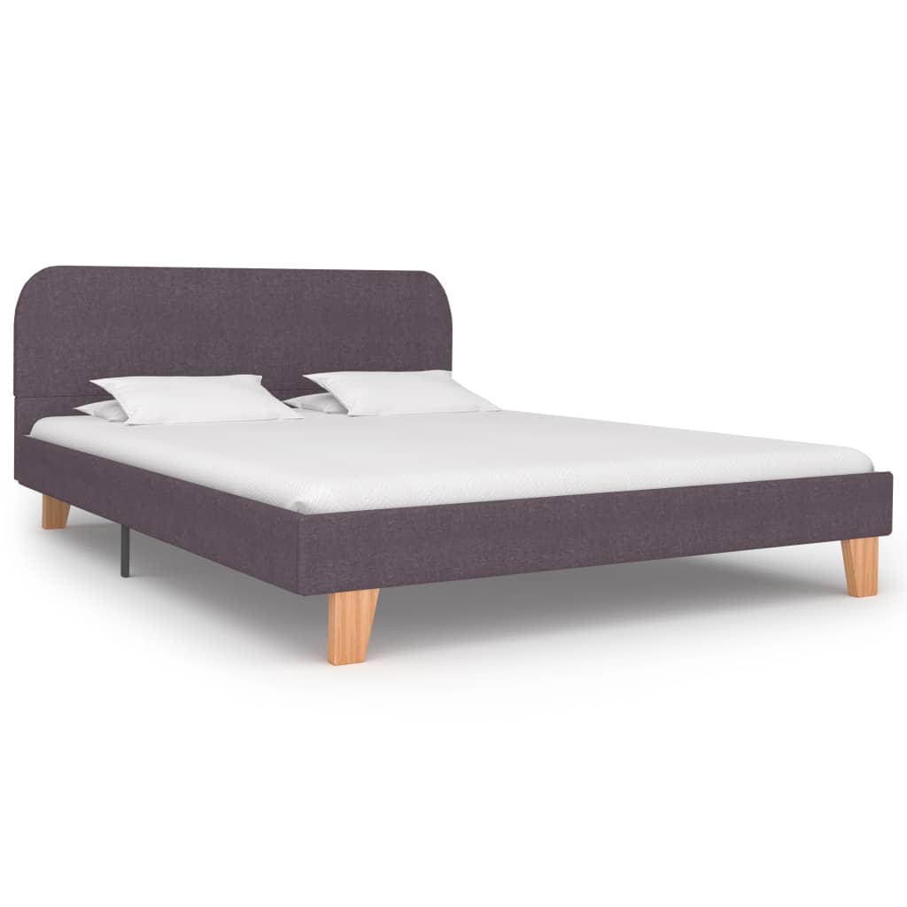 Sengeramme uten Madrass Taupe Stoff 135x190 cm
