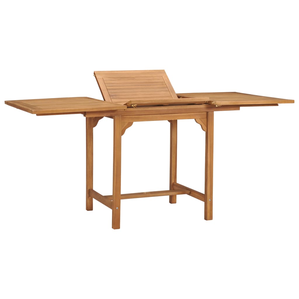 Uttrekkbart hagebord (110-160)x80x75 cm heltre teak