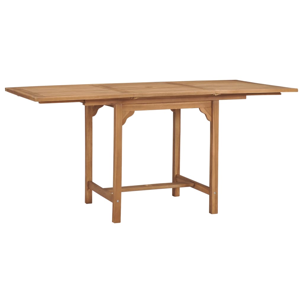 Uttrekkbart hagebord (110-160)x80x75 cm heltre teak