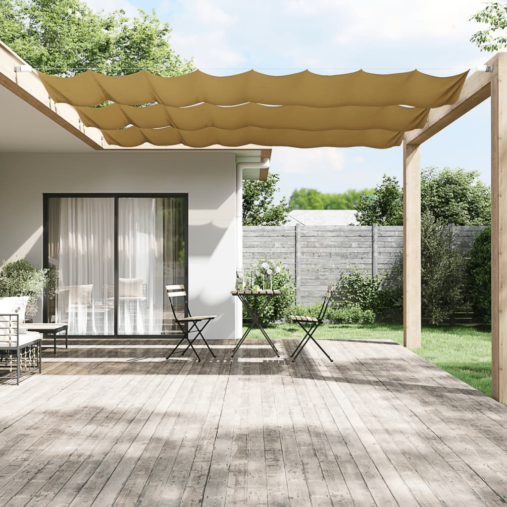Vertikal Markise Beige 60X600 Cm Oxfordstoff