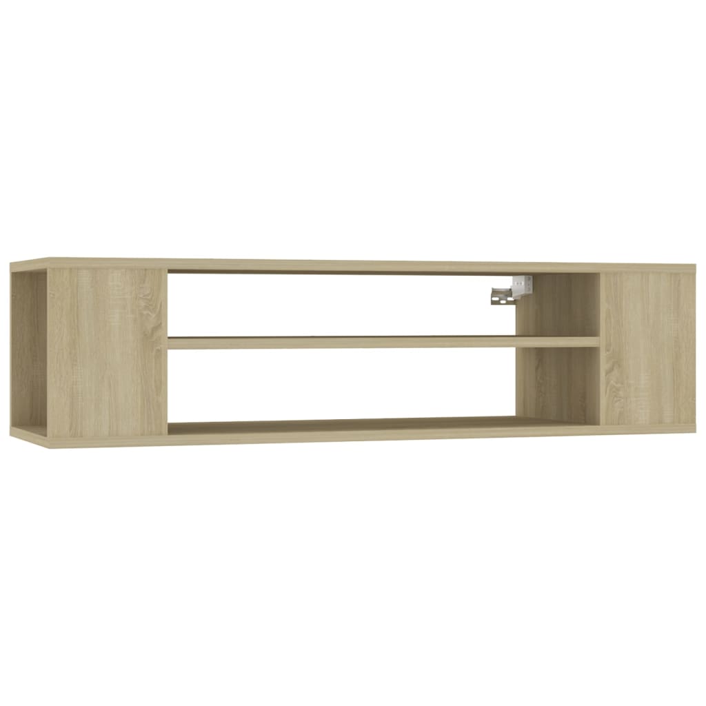 Hengende Tv-Benk Sonoma Eik 100X30X26,5 Cm Konstruert Tre