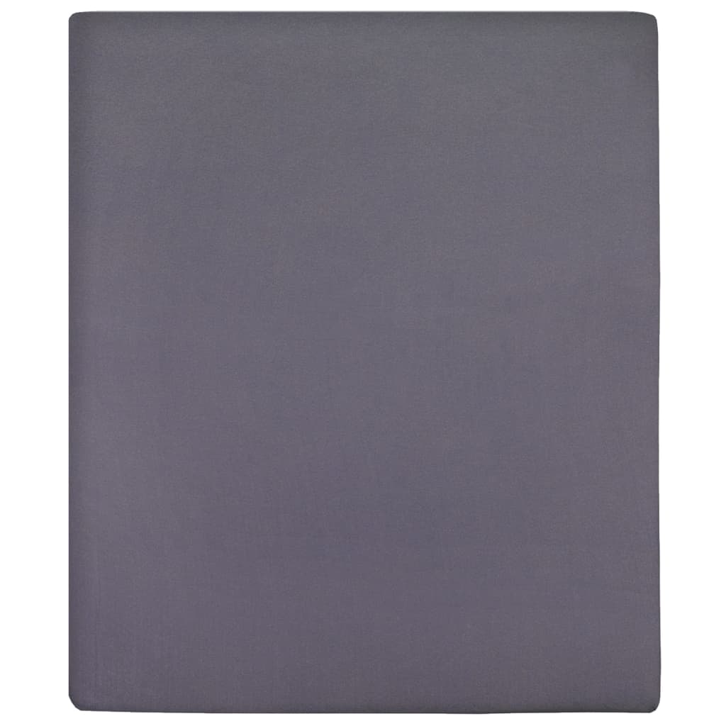 Jerseylaken antrasitt 160x200 cm bomull