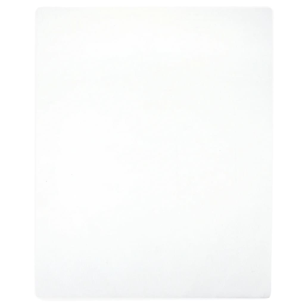 Jerseylaken hvit 160x200 cm bomull
