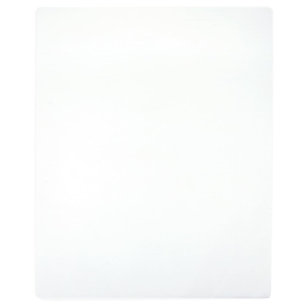 Jerseylaken 2 stk hvit 160x200 cm bomull