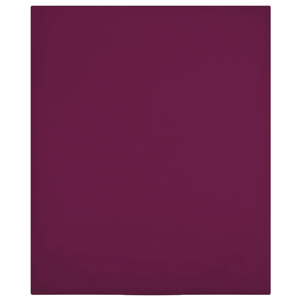Jerseylaken vinrød 90x200 cm bomull
