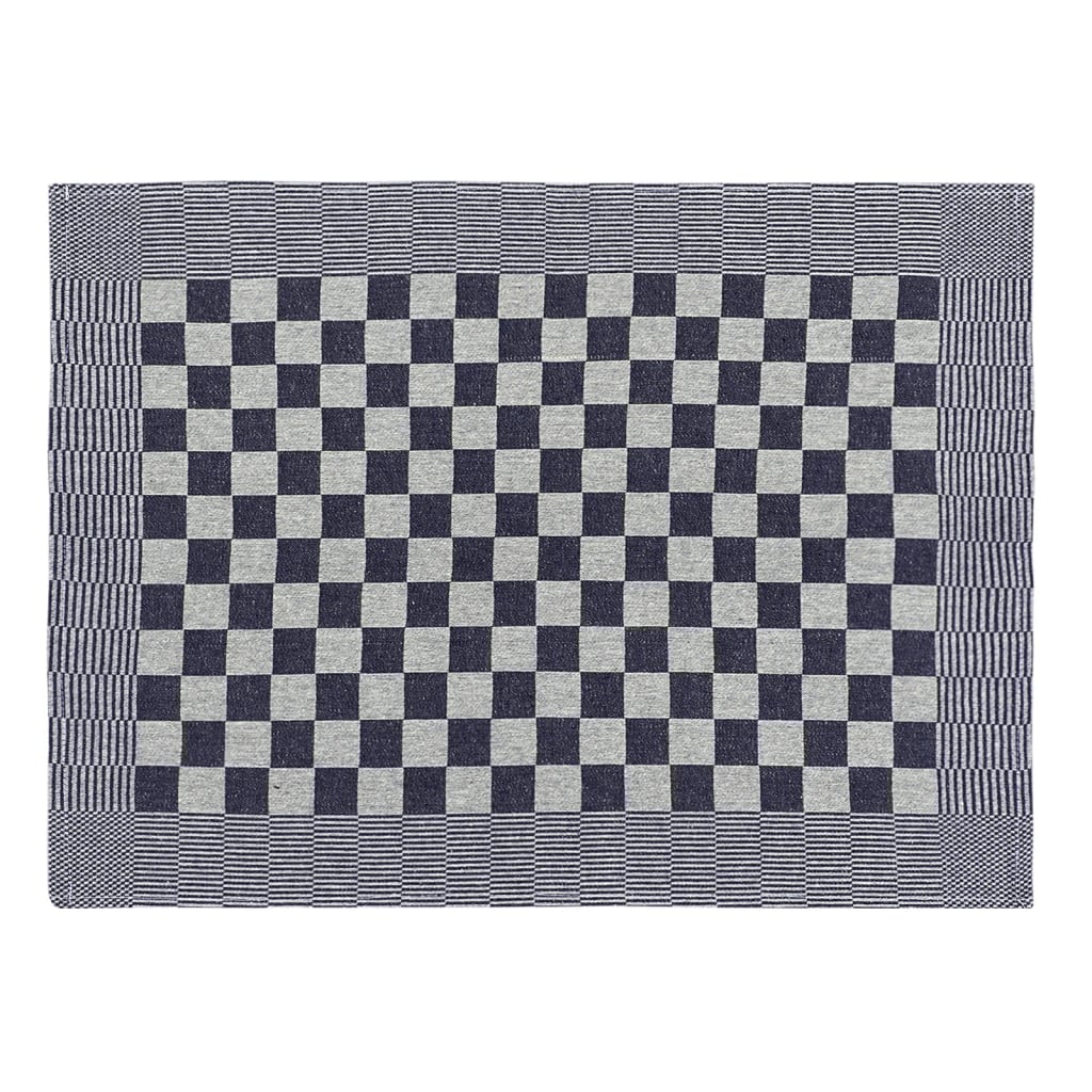Kjøkkenhåndklær 50 stk blå og hvit 50x70 cm bomull