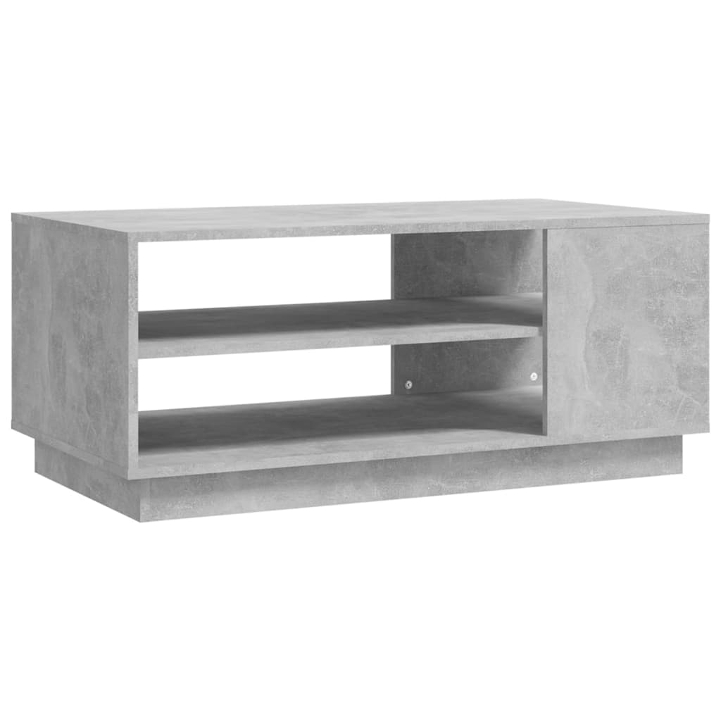 Salongbord betonggrå 102x55x43 cm konstruert tre