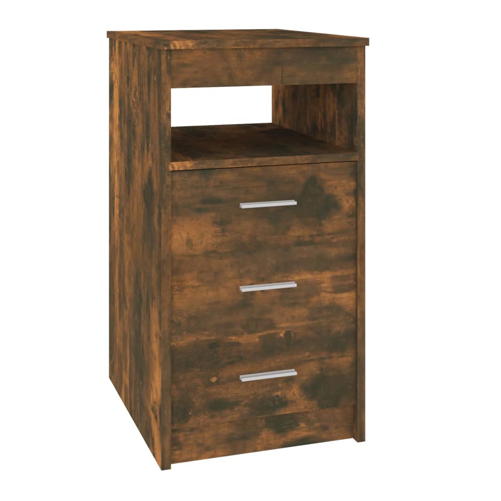 Kommode Røkt Eik 40X50X76 Cm Konstruert Tre