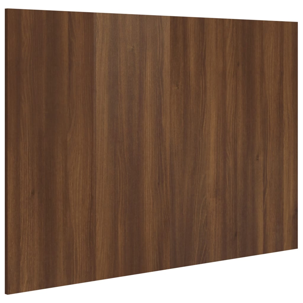 Sengegavl Brun Eik 120X1,5X80 Cm Konstruert Tre