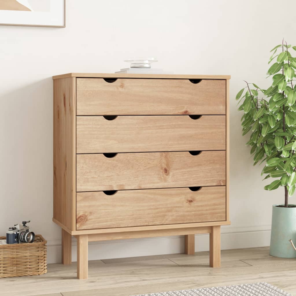 Kommode Otta 76,5X39,5X90 Cm Heltre Furu