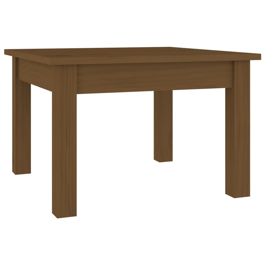 Salongbord honningbrun 45x45x30 cm heltre furu