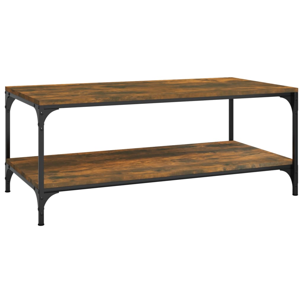 Salongbord røkt eik 100x50x40 cm konstruert tre