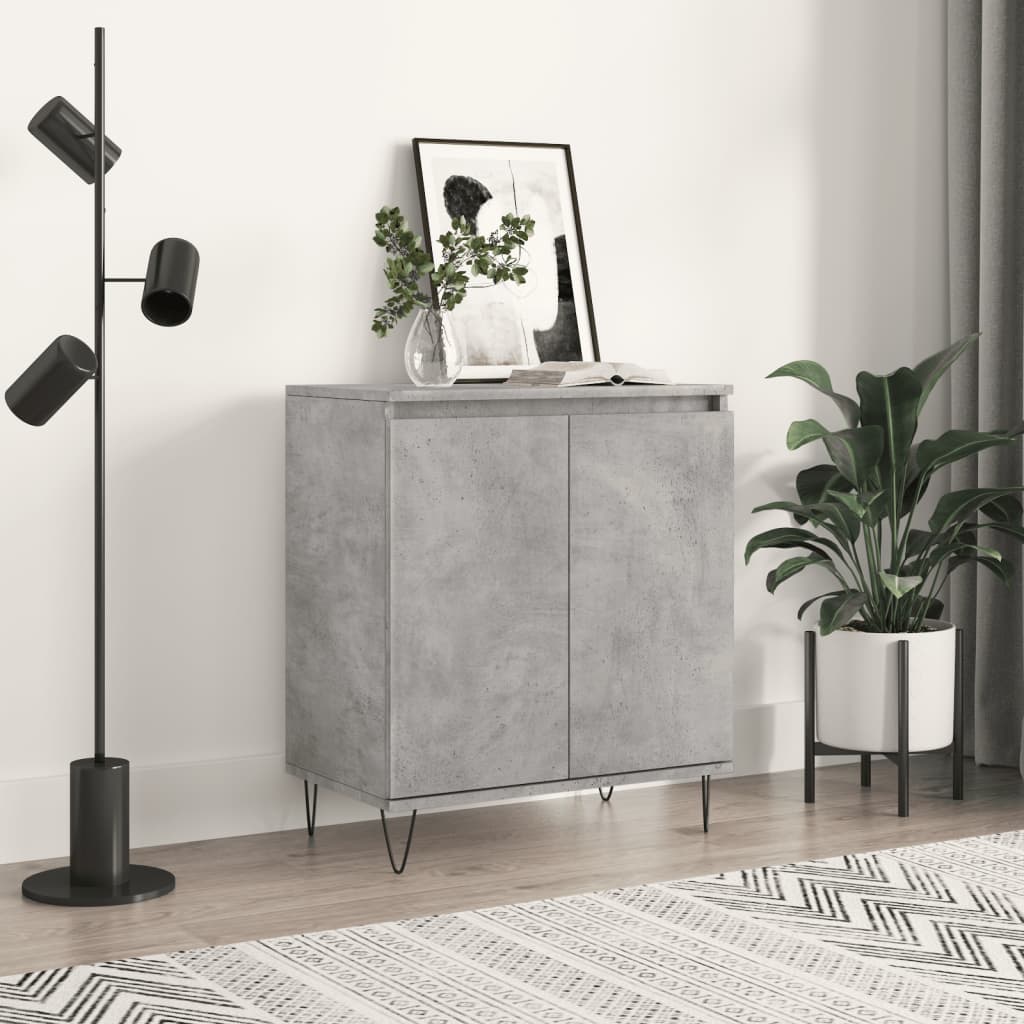 Skjenk Betonggrå 60X35X70 Cm Konstruert Tre
