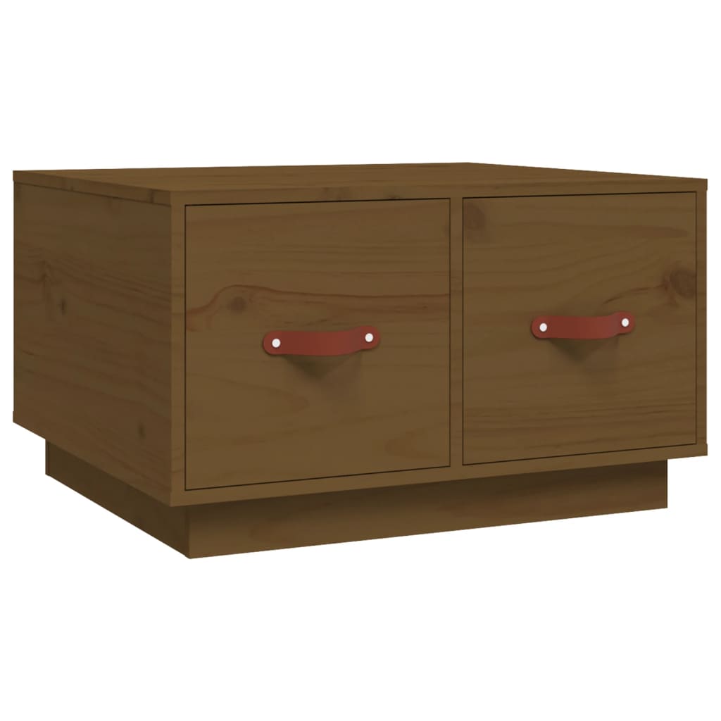 Salongbord honningbrun 60x53x35 cm heltre furu