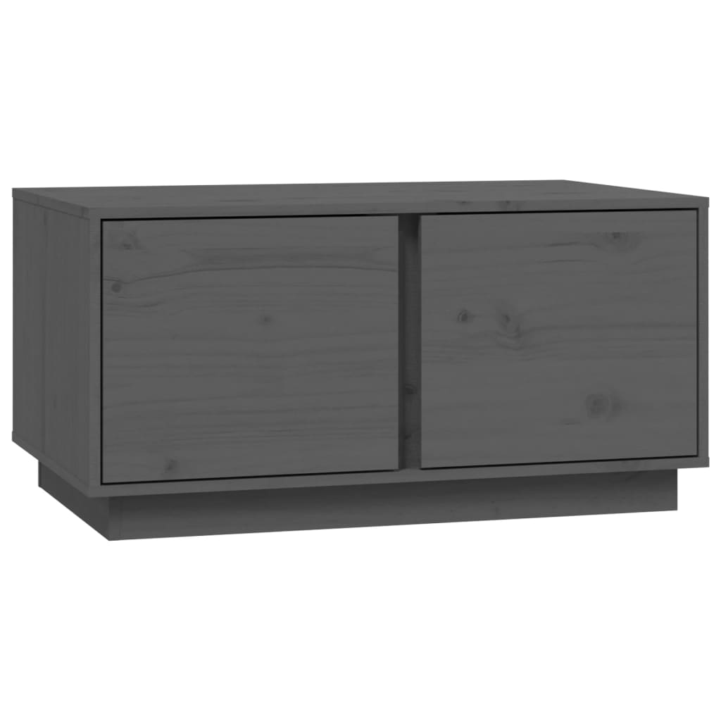 Salongbord grå 80x50x40 cm heltre furu