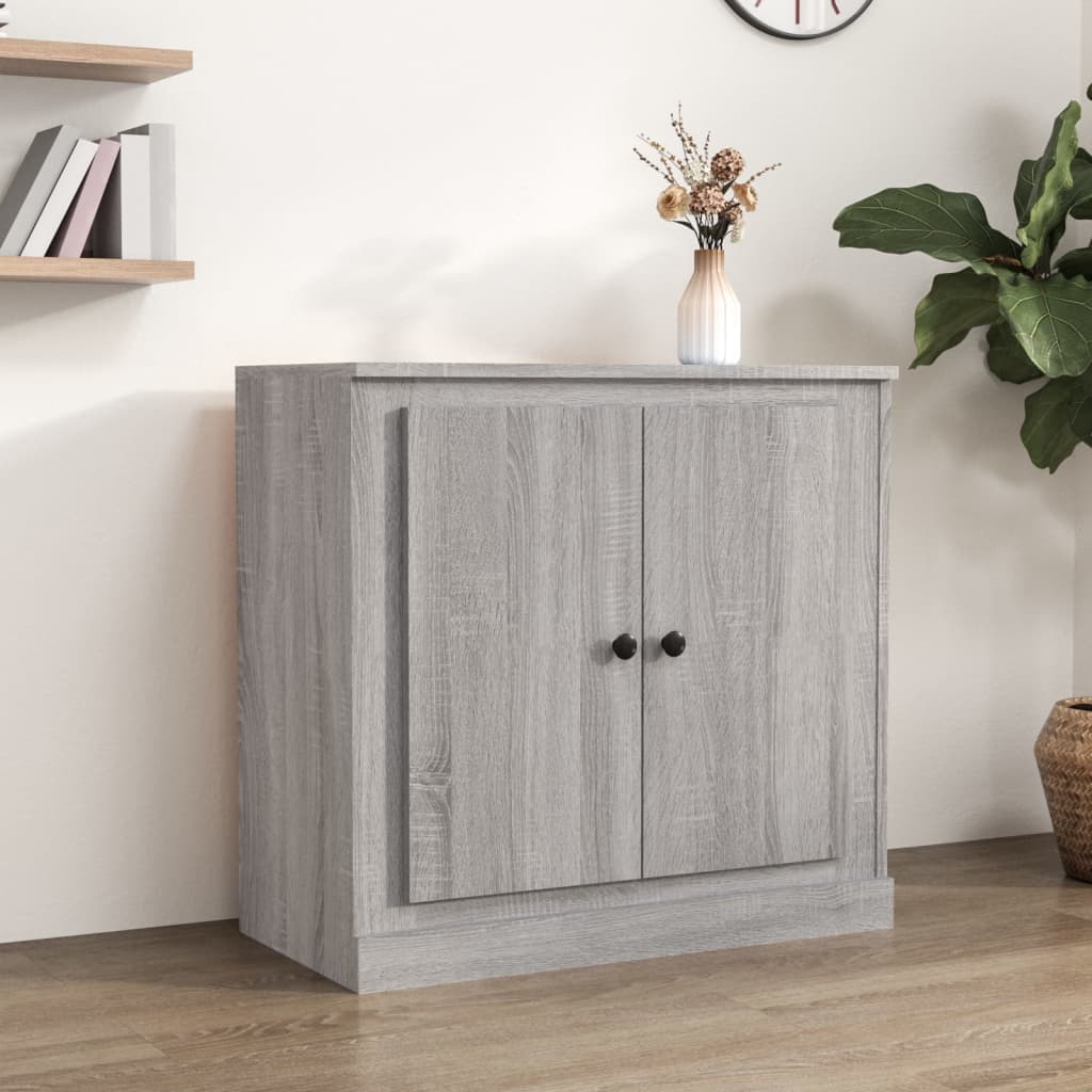 Skjenk Grå Sonoma 70X35,5X67,5 Cm Konstruert Tre