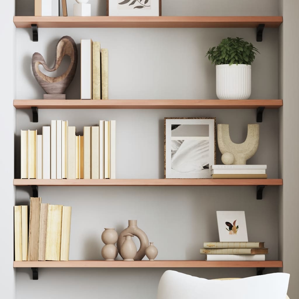 Vegghylle Lysebrun 100X20X2 Cm Behandlet Heltre Eik