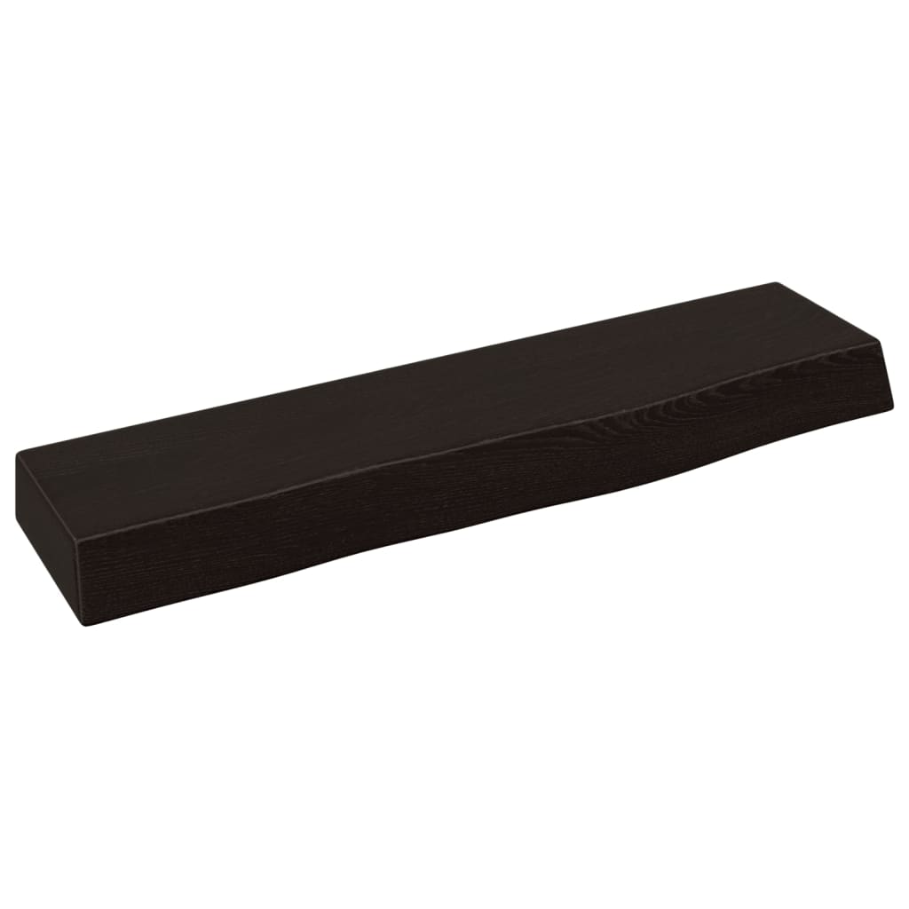 Vegghylle Mørkebrun 40X10X4 Cm Behandlet Heltre Eik