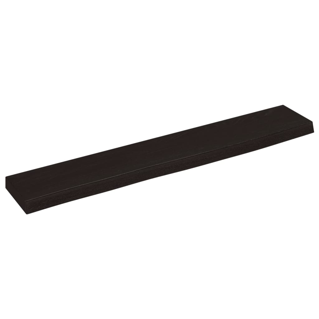 Vegghylle Mørkebrun 60X10X2 Cm Behandlet Heltre Eik