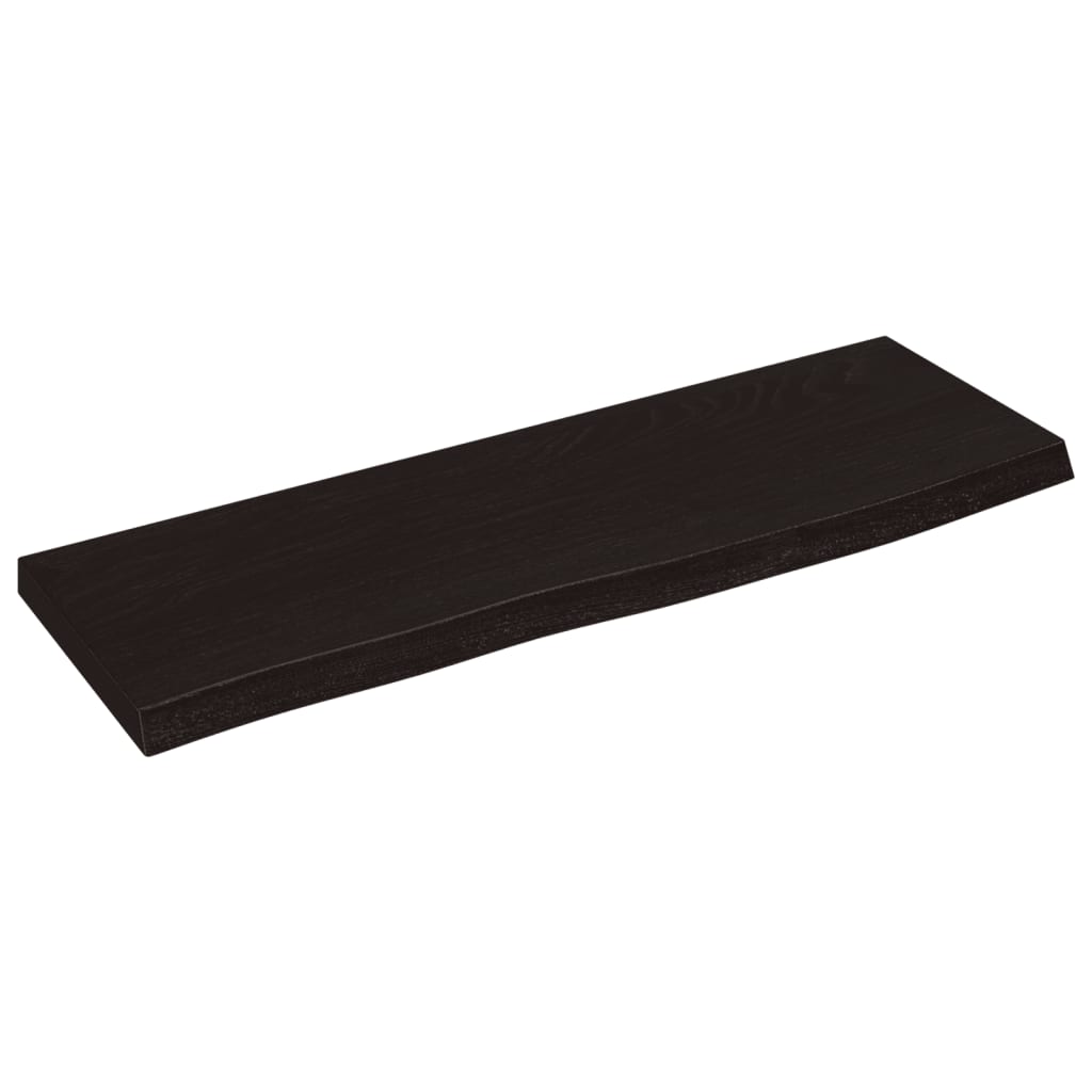 Vegghylle Mørkebrun 60X20X2 Cm Behandlet Heltre Eik
