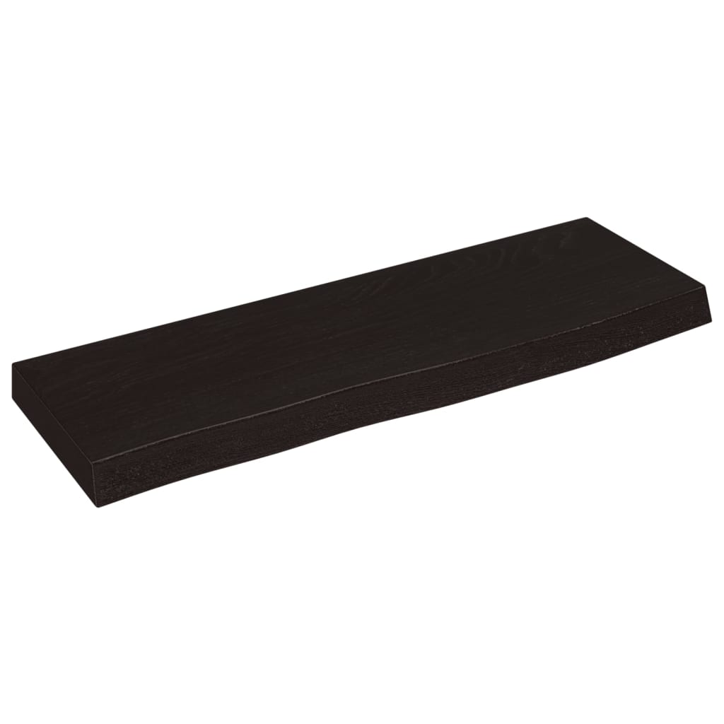 Vegghylle Mørkebrun 60X20X4 Cm Behandlet Heltre Eik