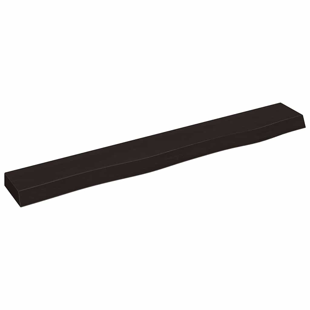 Vegghylle Mørkebrun 80X10X4 Cm Behandlet Heltre Eik