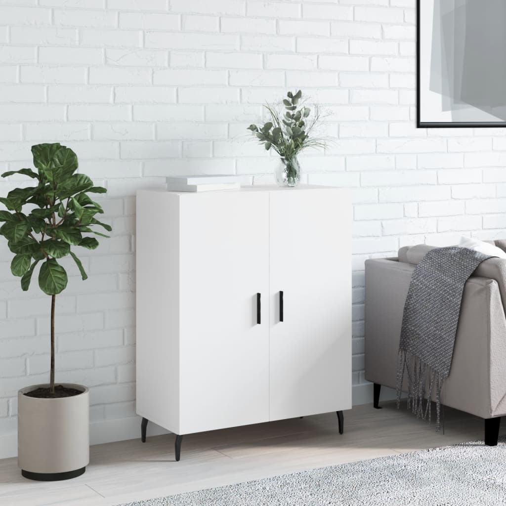 Skjenk Hvit 69,5X34X90 Cm Konstruert Tre