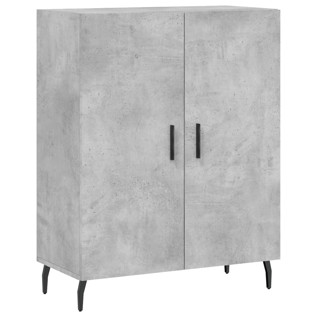 Skjenk Betonggrå 69,5X34X90 Cm Konstruert Tre
