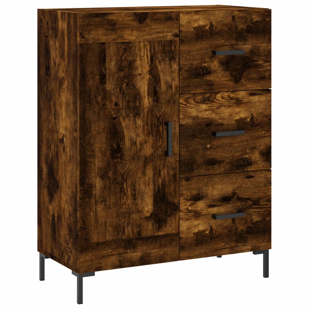 Skjenk Røkt Eik 69,5X34X90 Cm Konstruert Tre