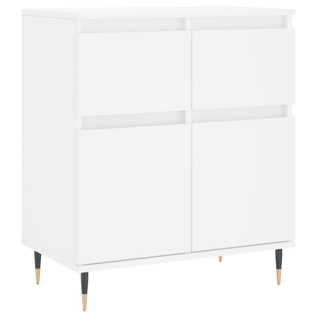 Skjenk Hvit 60X35X70 Cm Konstruert Tre