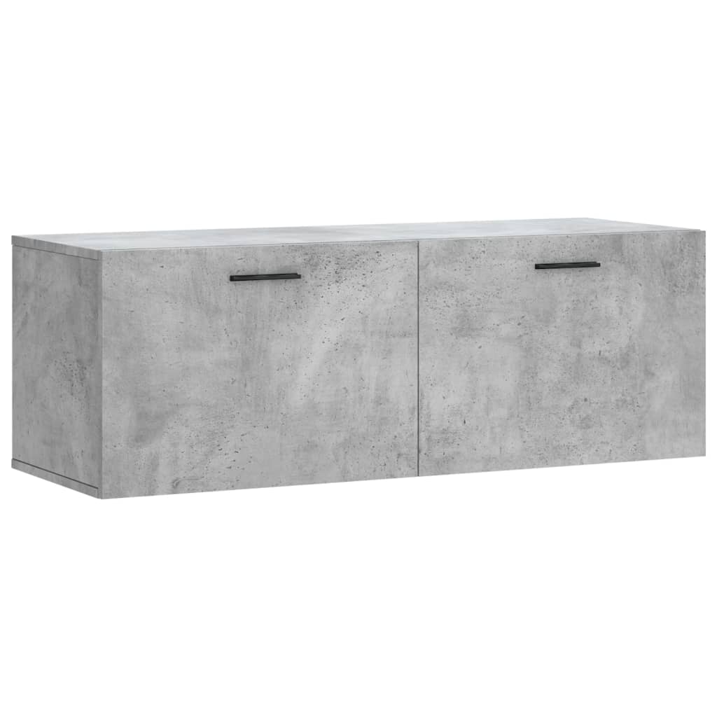 Veggskap Betonggrå 100X36,5X35 Cm Konstruert Tre