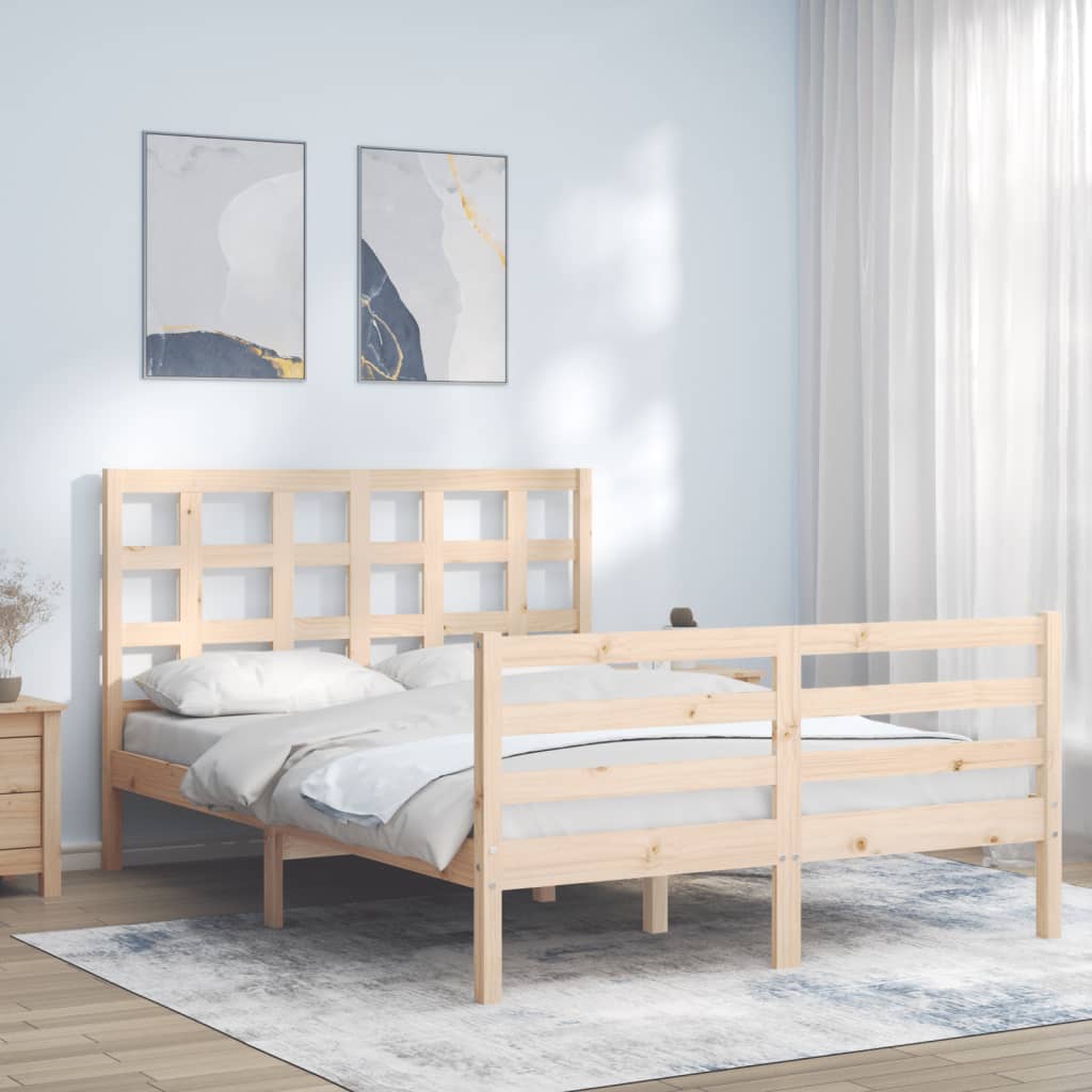 Sengeramme med hodegavl 140x200 cm heltre