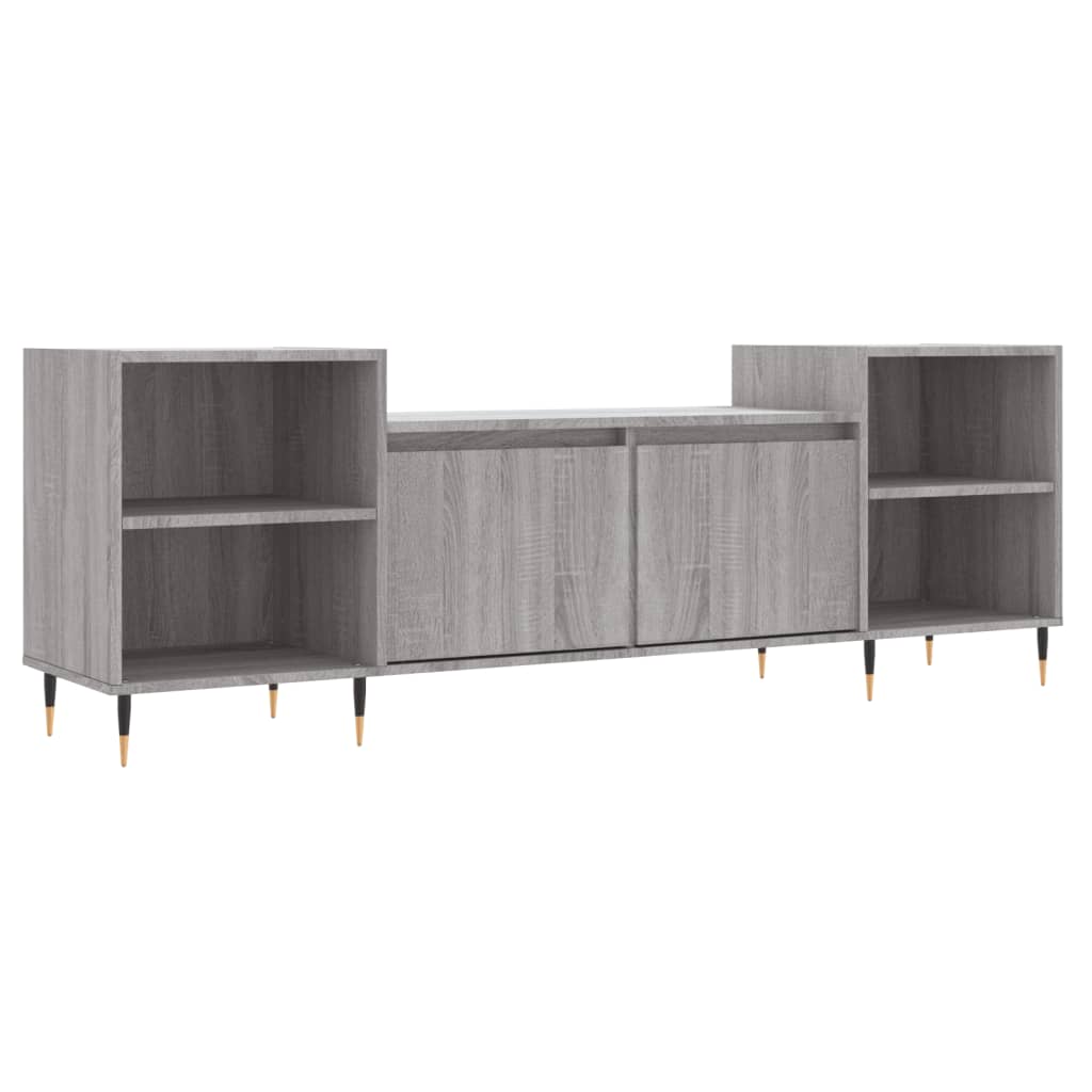Tv-Benk Grå Sonoma 160X35X55 Cm Konstruert Tre