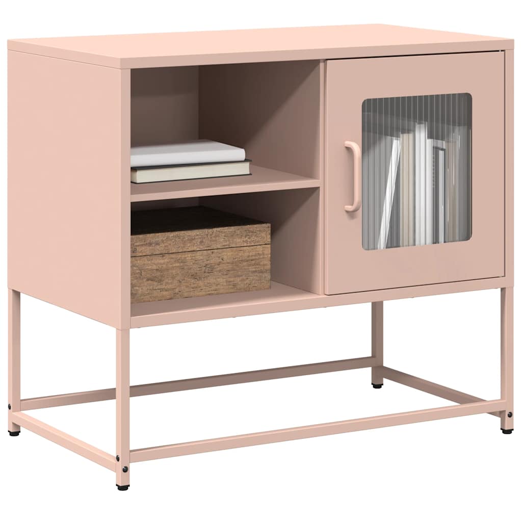 Tv-Benk Rosa 68X39X60,5 Cm Stål