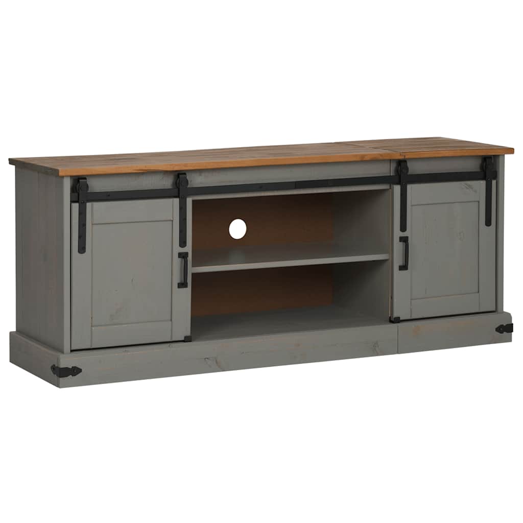 Tv-Skap Halden Med 2 Skyvedører Grå 150X40X60 Cm Heltre
