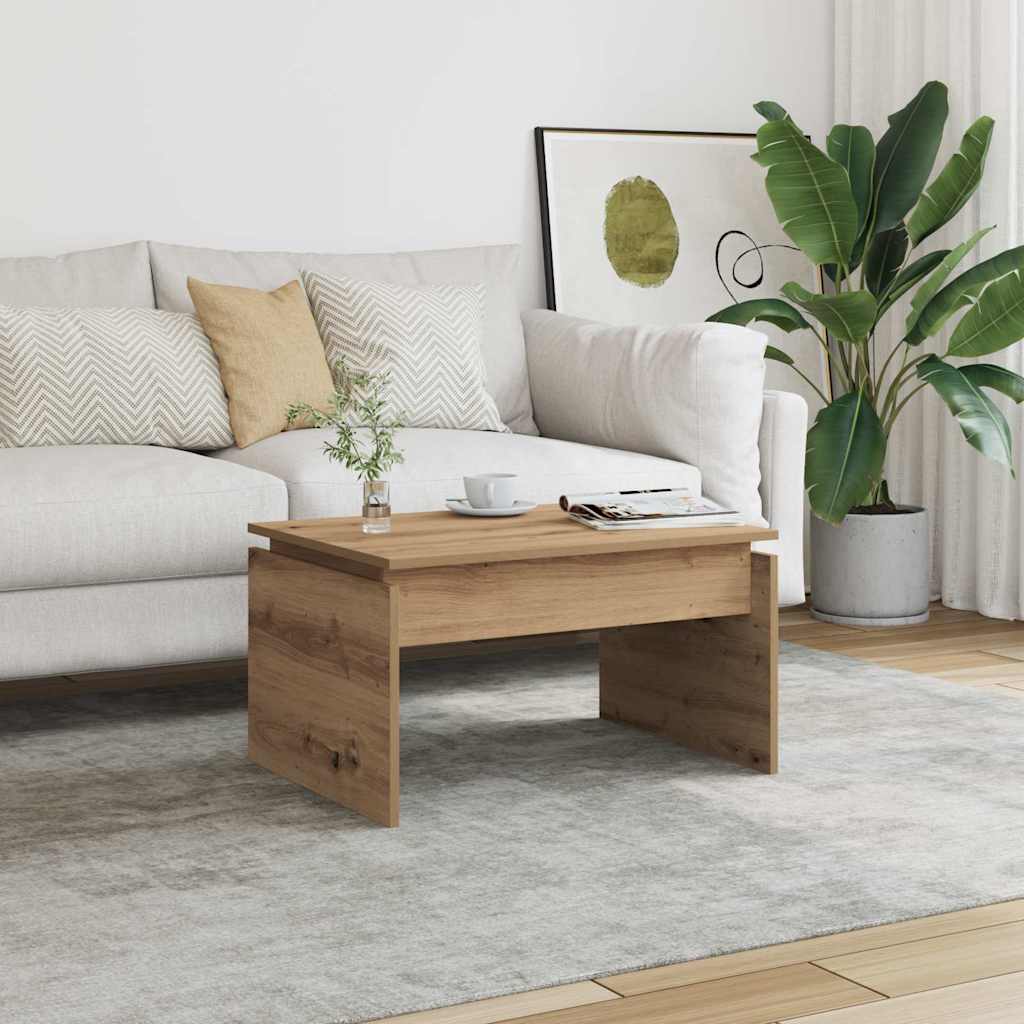 Salongbord artisan eik 68x50x38 cm konstruert tre