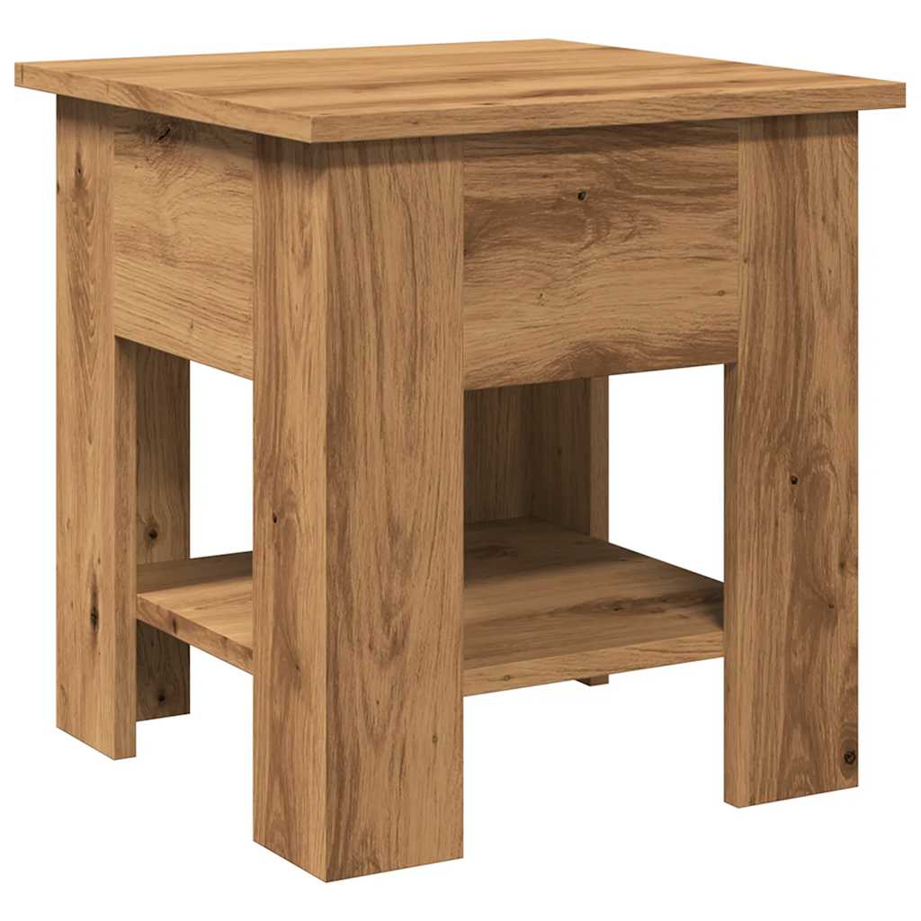 Salongbord artisan eik 40x40x42 cm konstruert tre