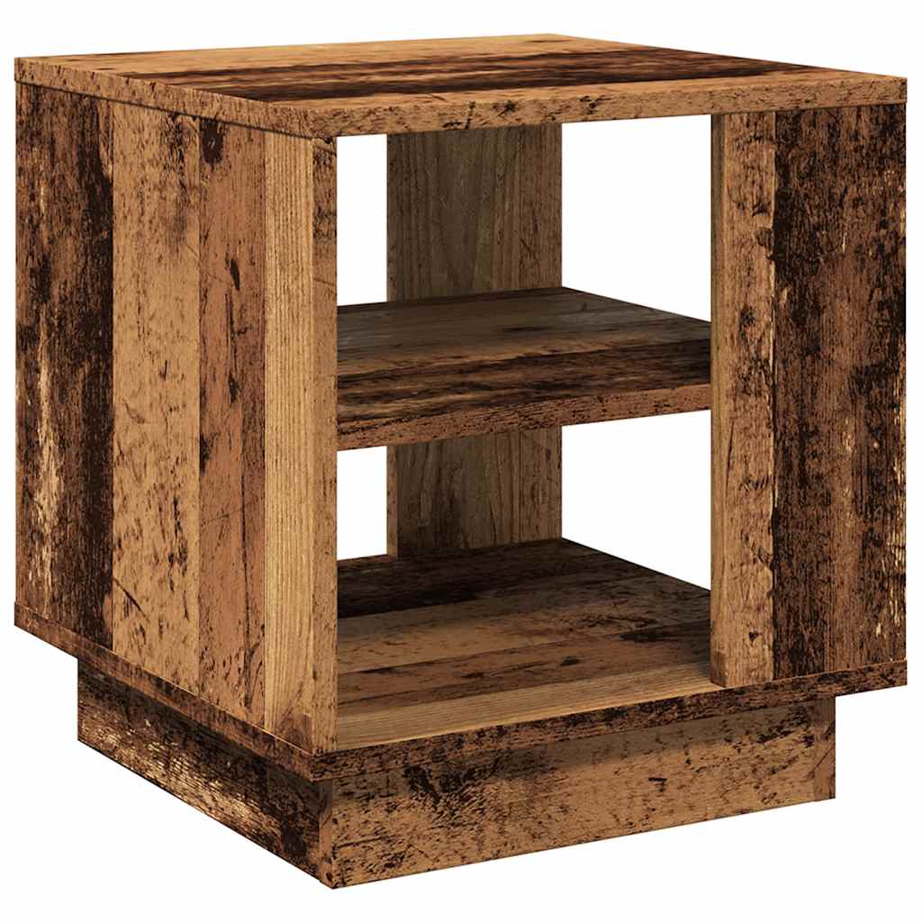 Salongbord gammelt tre 40x40x43 cm konstruert tre