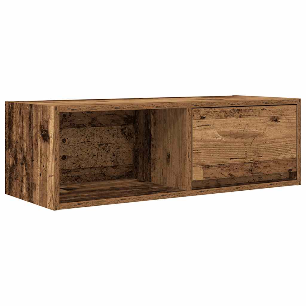 TV-benk gammelt tre 80x31x25,5 cm konstruert tre