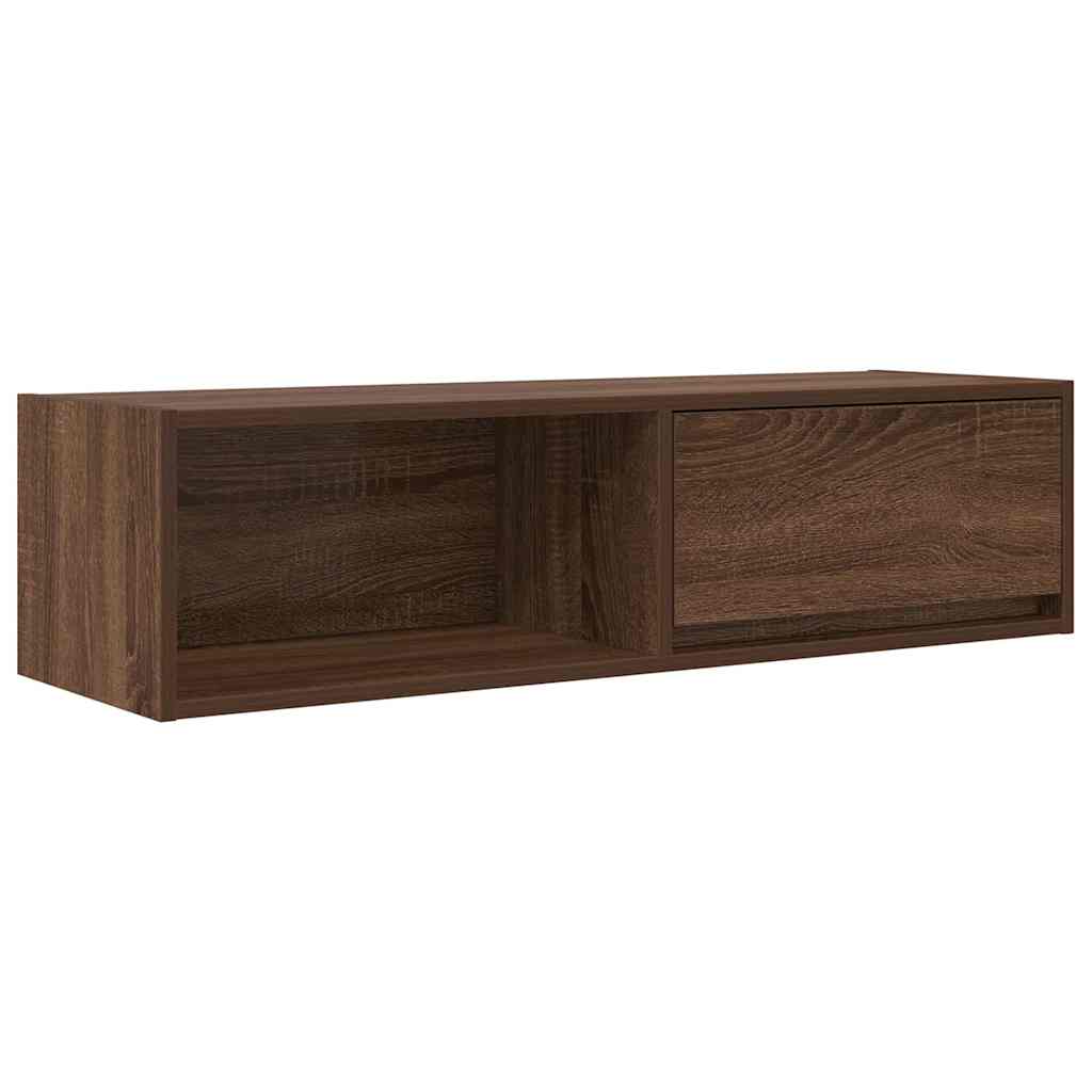TV-benk sonoma eik 100x31x25,5 cm konstruert tre