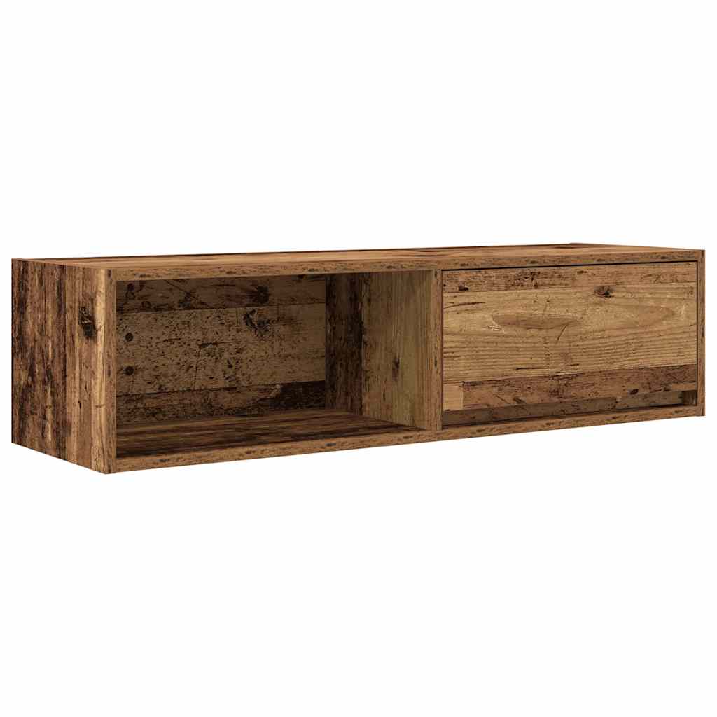 TV-benk gammelt tre 100x31x25,5 cm konstruert tre