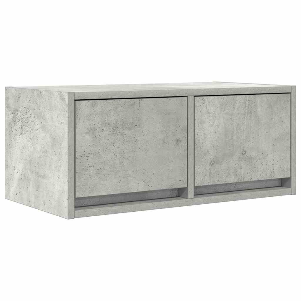 TV-benk betonggrå 60x31x25,5 cm konstruert tre
